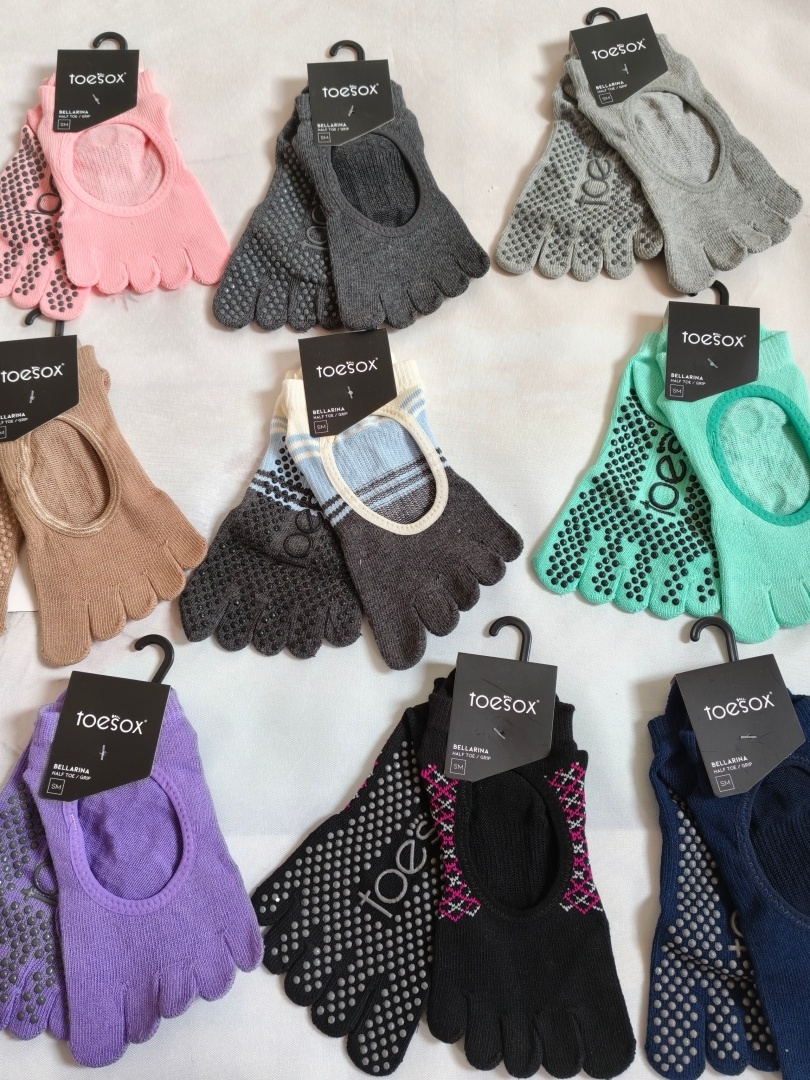 Toesox Yoga Five-Toe Socks Men - Medias Para Pilates Y Yoga 评论和价格
