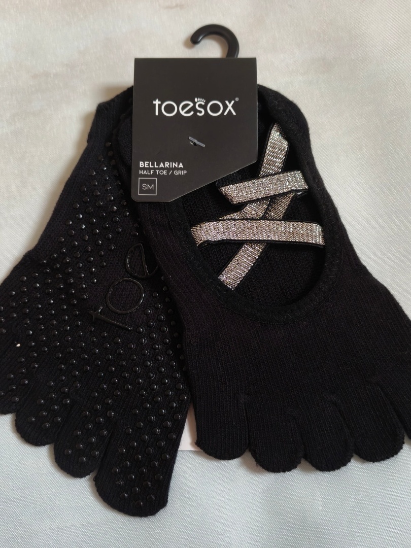 Toesox Yoga Five-Toe Socks Men - Medias Para Pilates Y Yoga 评论和价格