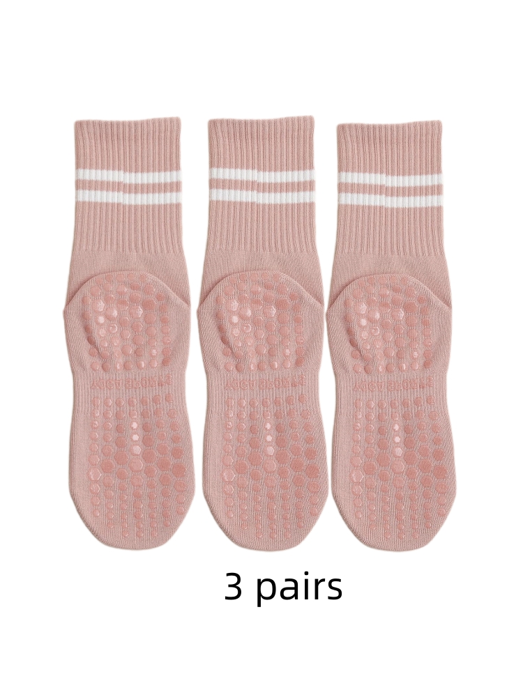 3 Pairs of Yoga Socks, Medium  - Medias Para Pilates Y Yoga 评论和价格