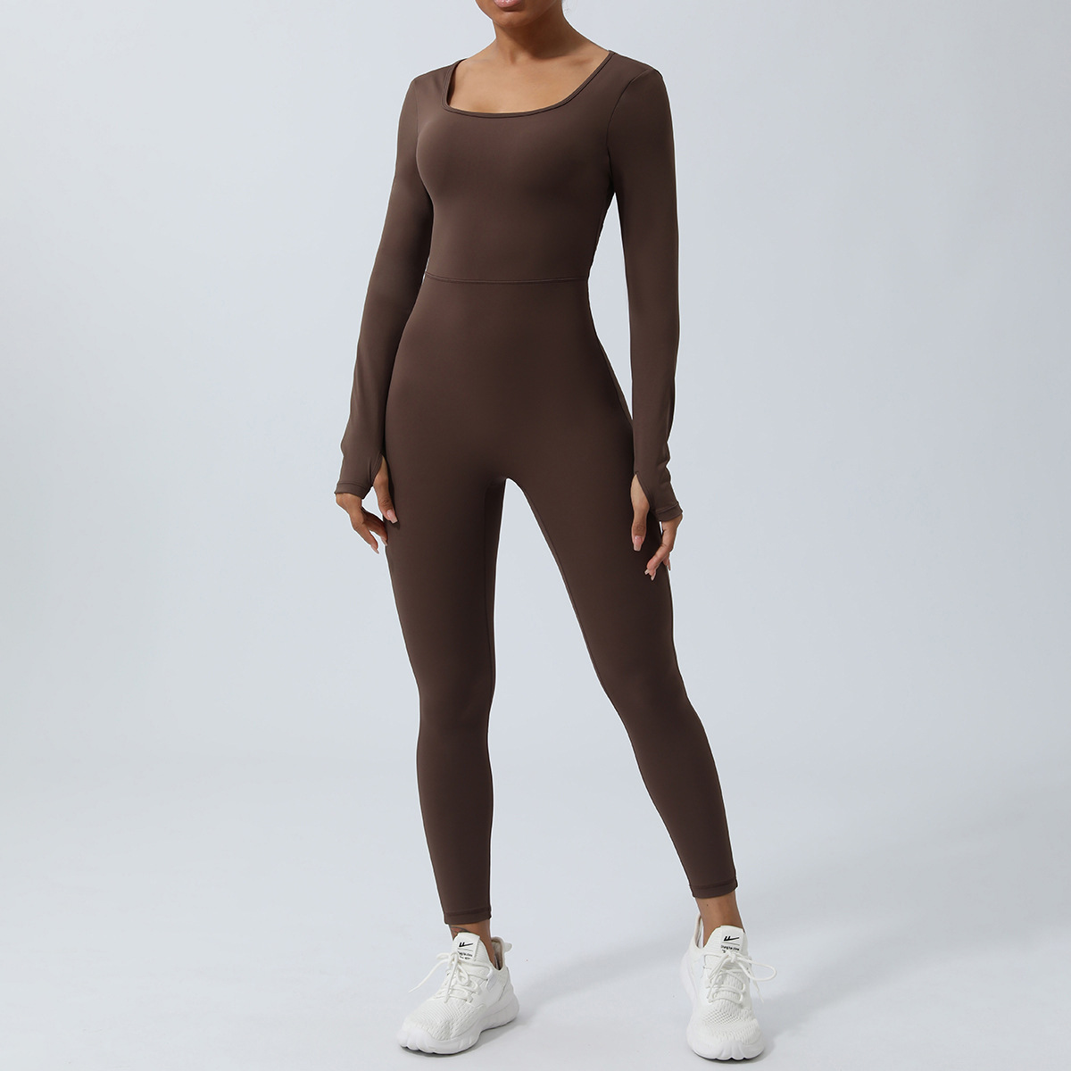 Women Long Sleeve Yoga Jumpsui - Pilates Yoga One 评论和价格